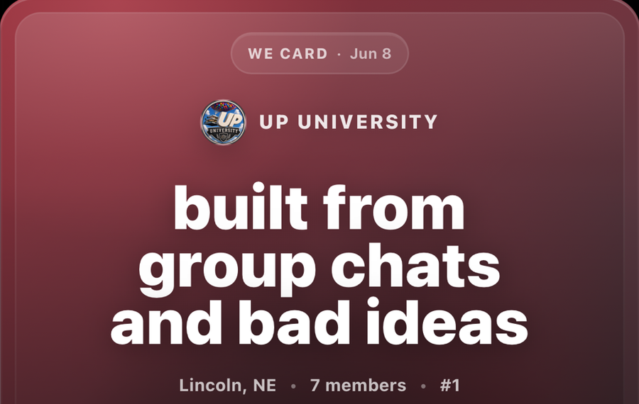 A WE Card in Discover